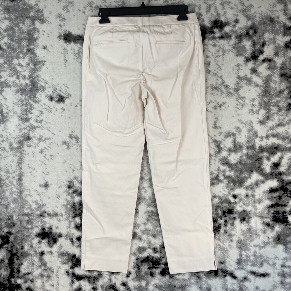 Lafayette 148 Pants Women's Size 4 Ivory Cotton‎ Stretch Office Comfort Career - Picture 2 of 12